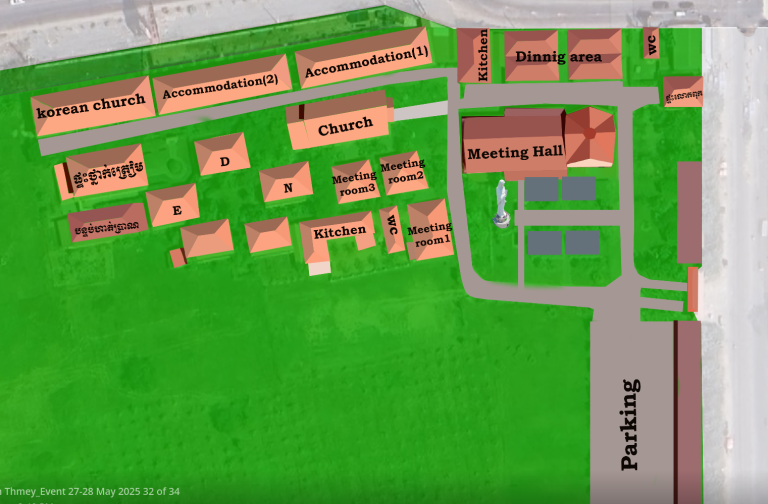 Map of Phnom Penh Thmey Pastoral Center