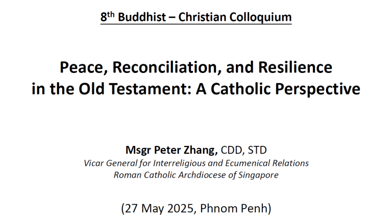 Presentation (Msgr Peter Zhang Singapore)