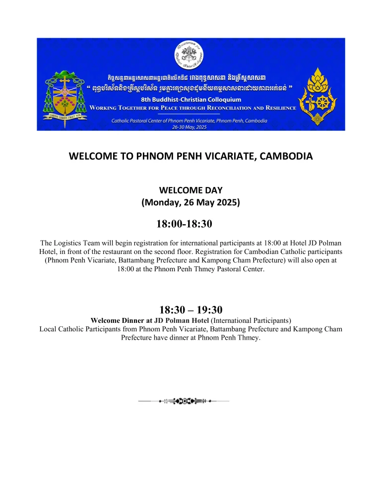 Welcome to Phnom Penh Vicariate, Cambodia